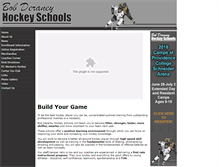 Tablet Screenshot of deraneyhockeyschools.com